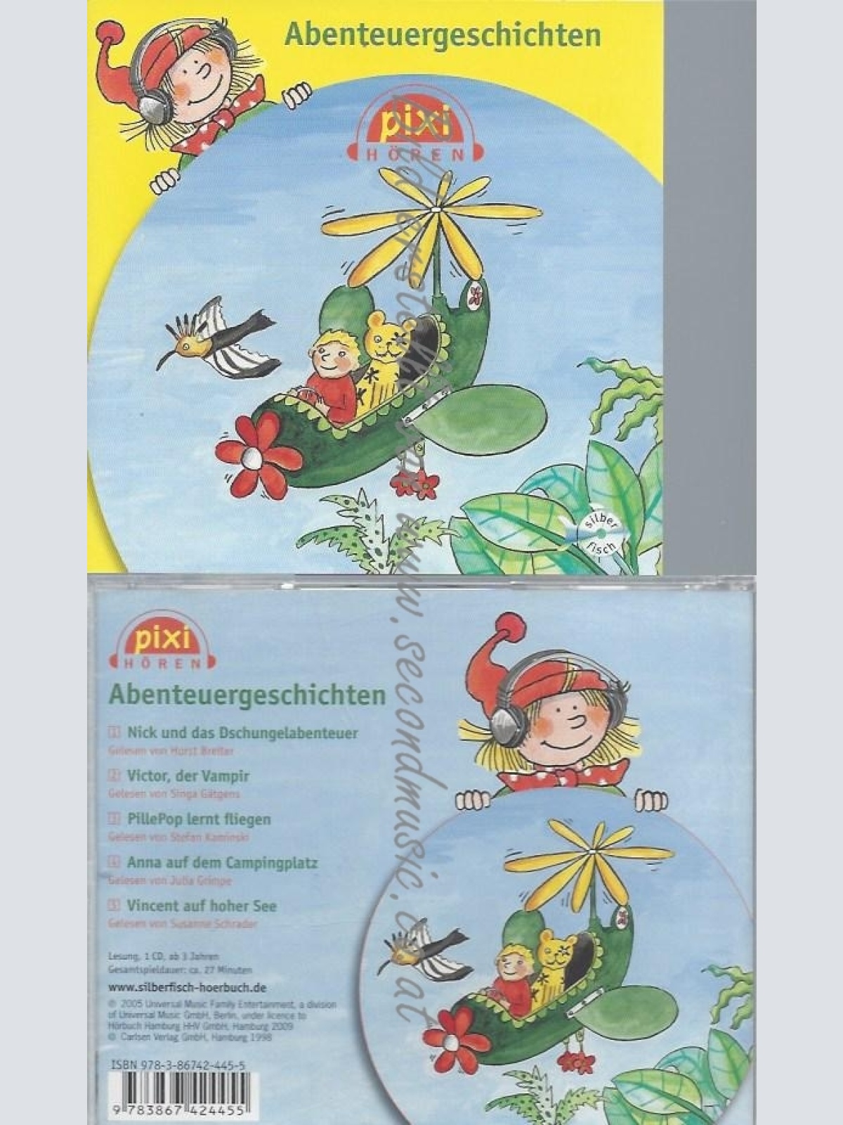 CD--STEFAN KAMINSKI UND JULIA GRIMPE--PIXI HÖREN. ABENTEUERGESCHICHTEN: 1 CD14.