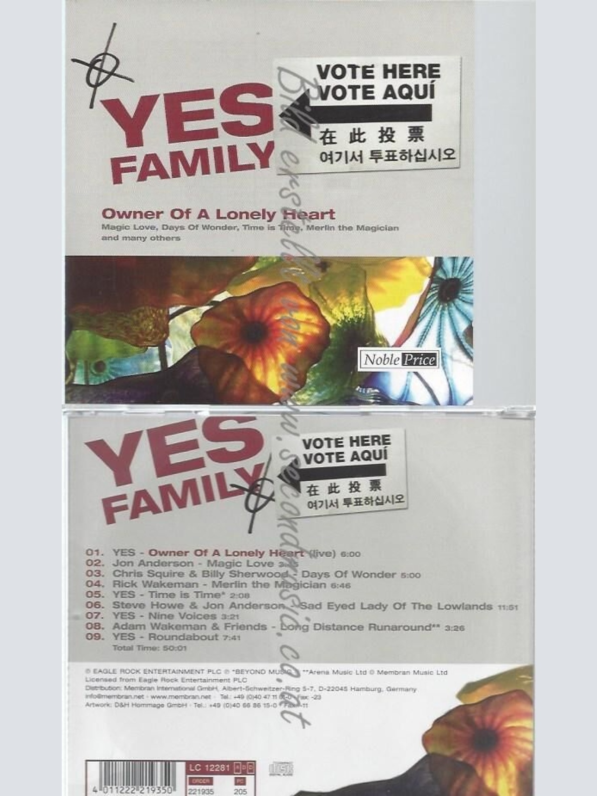 CD--YES--OWNER OF A LONELY HEART