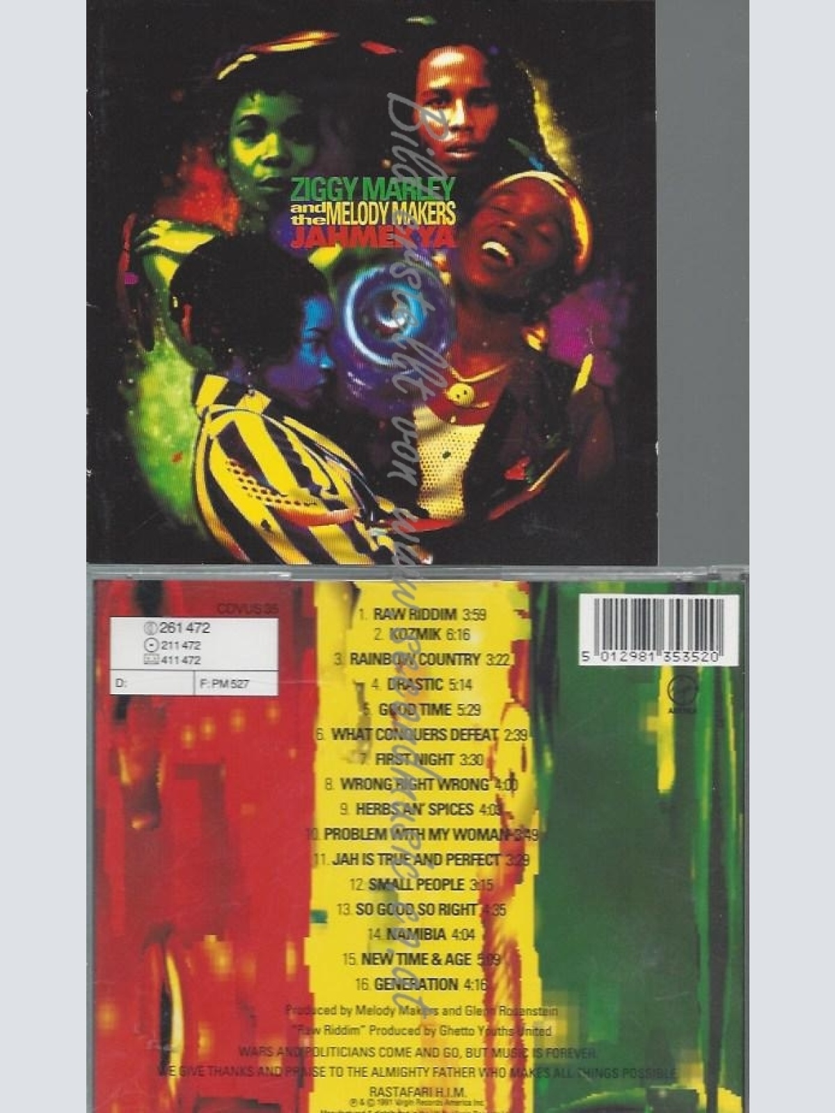 CD--ZIGGY MARLEY UND ZIGGY MARLEY AND THE MELODY MAKERS--JAHMEKYA --