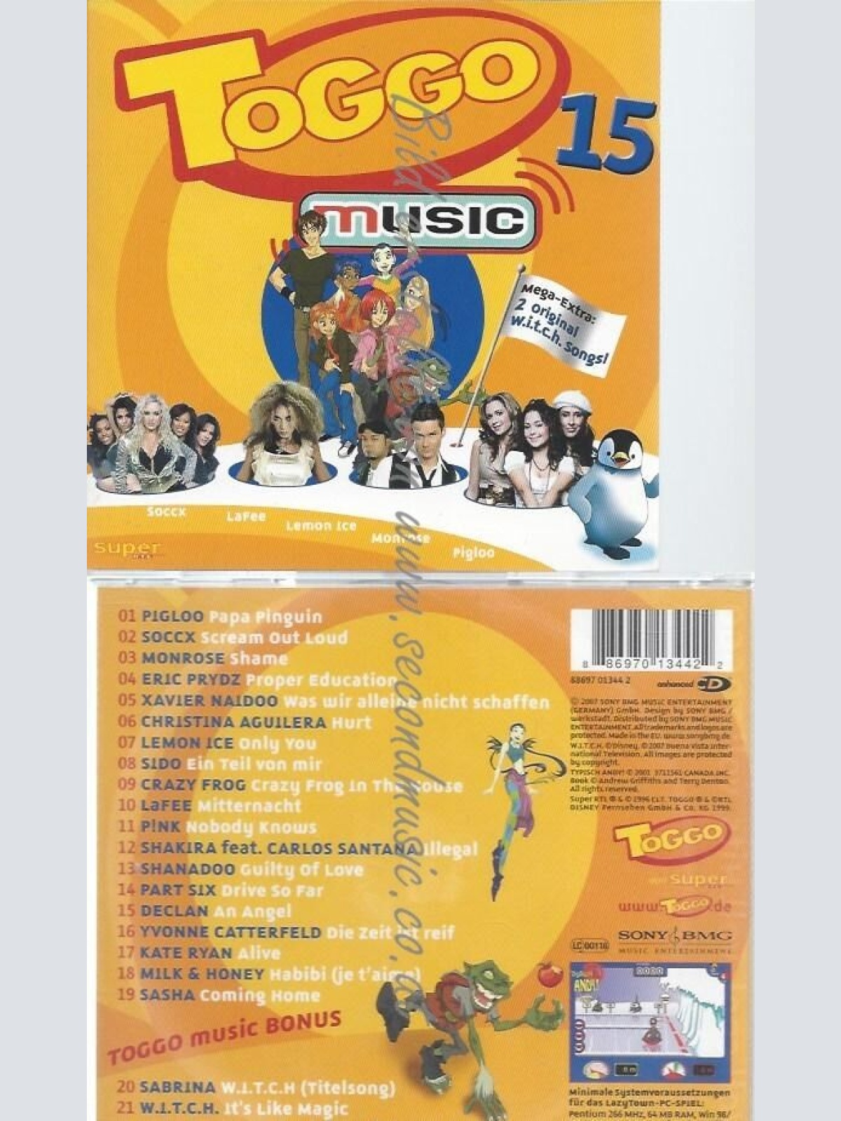 CD--VARIOUS--TOGGO MUSIC 15