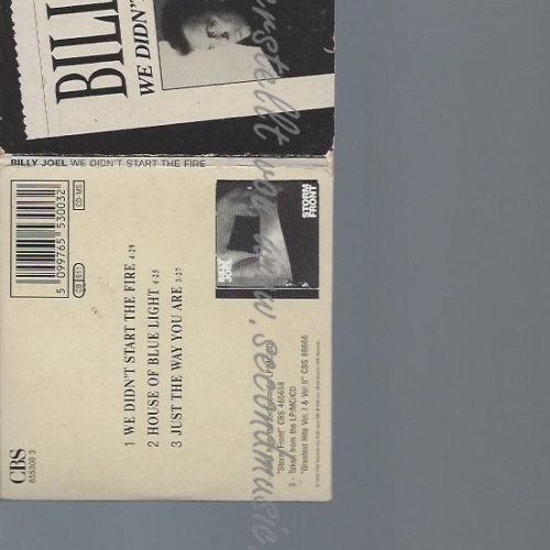 CD--BILLY JOEL--WE DIDN'T START THE FIRE -3 TRACKS, 3SINGLE