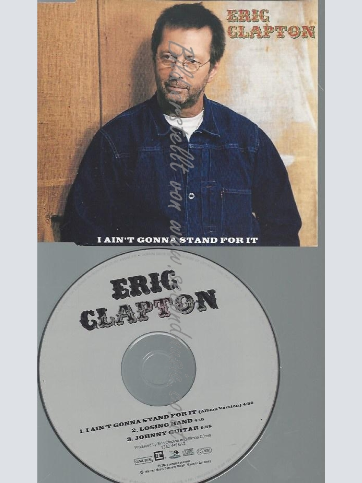 CD--ERIC CLAPTON--I AIN'T GONNA STAND FOR IT | SINGLE