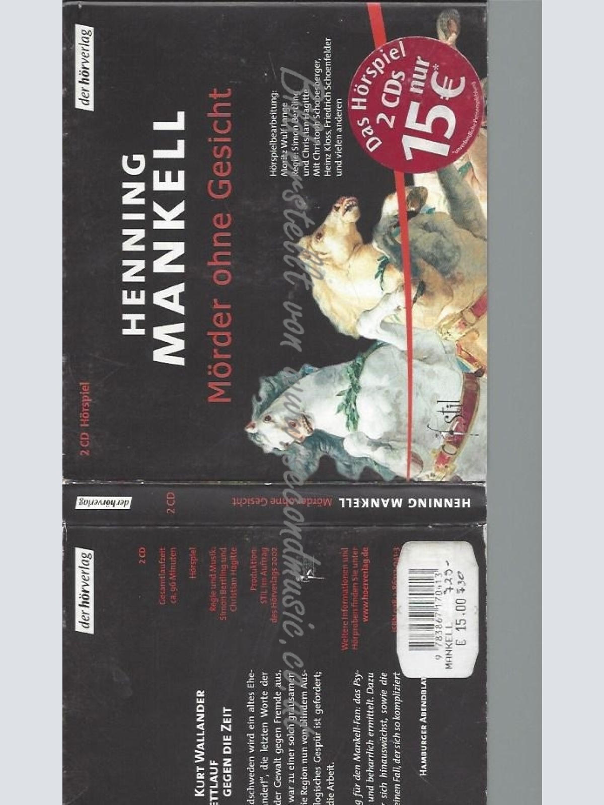 CD--HENNING MANKELL--MÖRDER OHNE GESICHT1. APRIL  | AUDIOBOOK