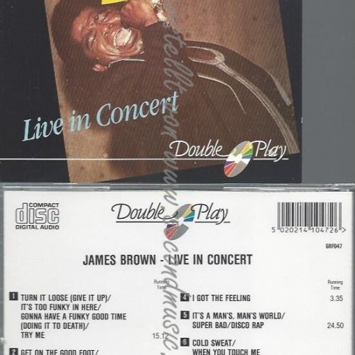 CD--JAMES BROWN--LIVE IN CONCERT1100 | IMPORT