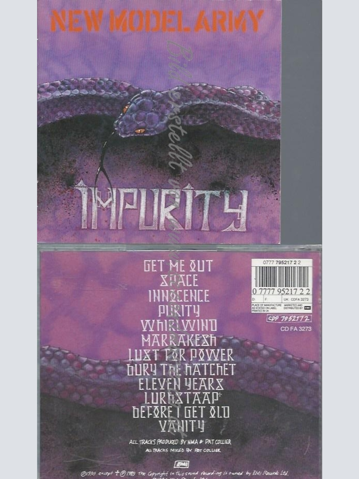 CD--NEW MODEL ARMY--IMPURITY