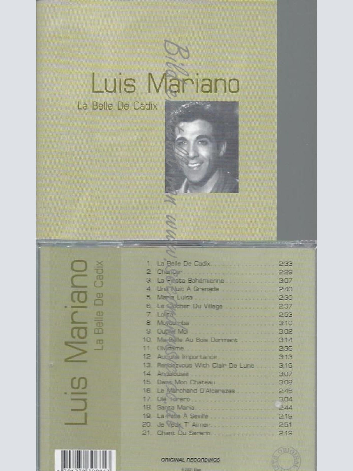 CD--LUIS MARIANO--LA BELLE DE CADIX