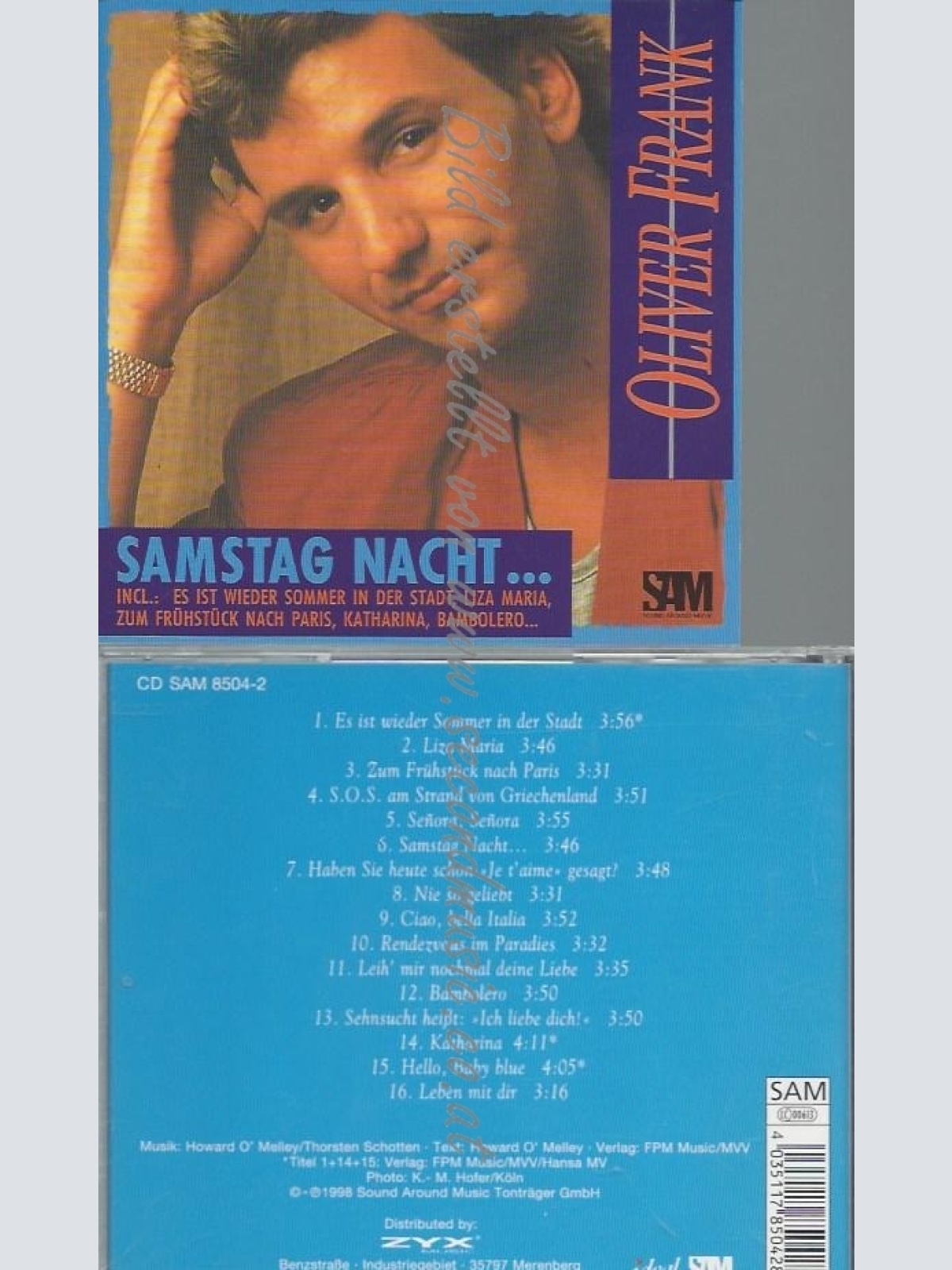 CD--OLIVER FRANK--SAMSTAG NACHT