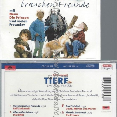 CD--ROLF ZUCKOWSKI--TIERE BRAUCHEN FREUNDE