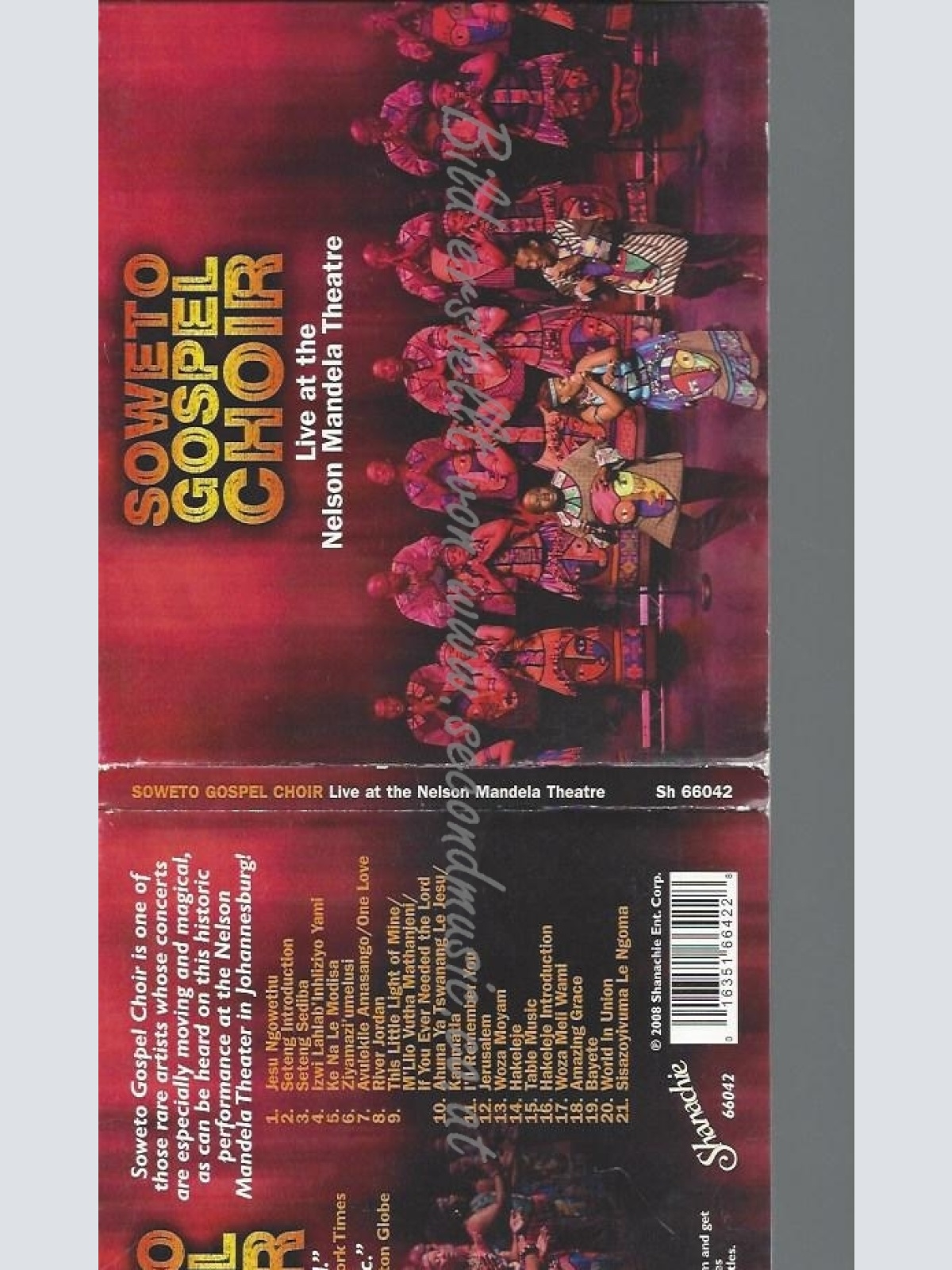 CD--THE SOWETO GOSPEL CHOIR--LIVE AT THE NELSON MANDELA THEATRE