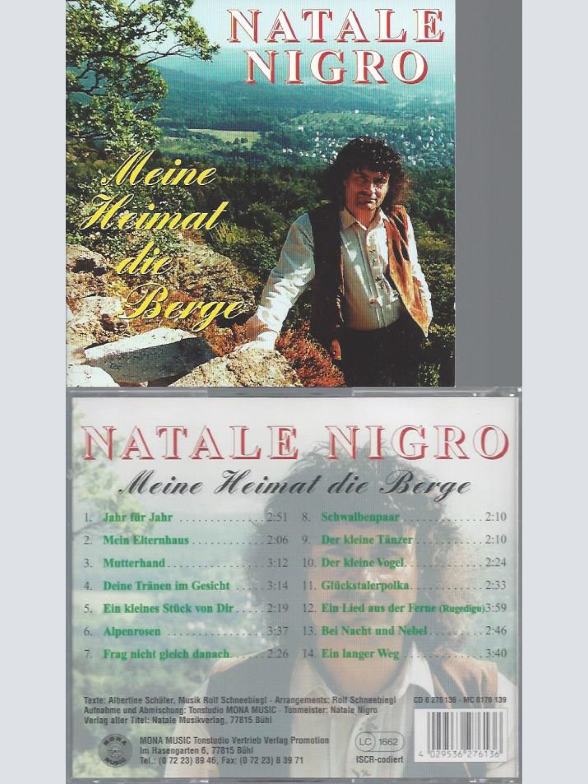 CD--NATALE NIGRO--MEINE HEIMAT DIE BERGE