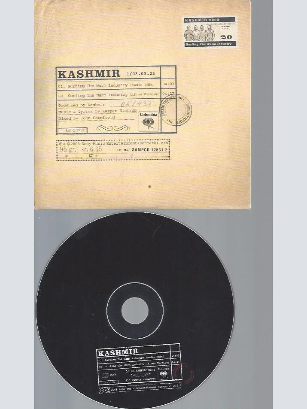 CD-KASHMIR--SURFING THE WARM INDUSTRY  --PROMO
