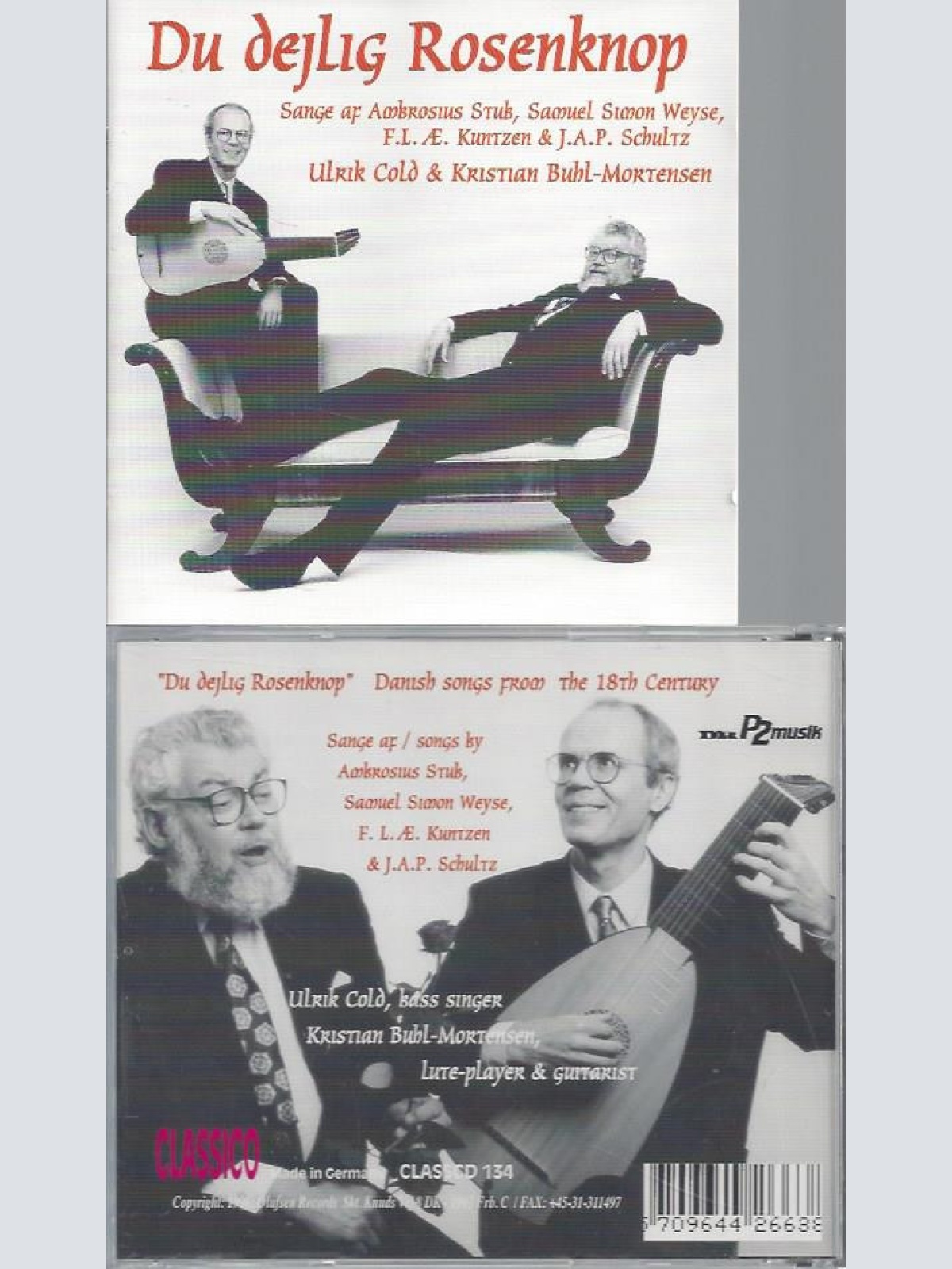 CD-DU DEJLIG ROSNEKNOP--DANISH SONGS FROM 18 TH CENTURY