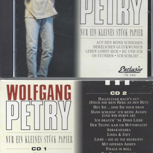 CD--WOLFGANG PETRY--NUR EIN KLEINES STÜCK PAPIER--2CD