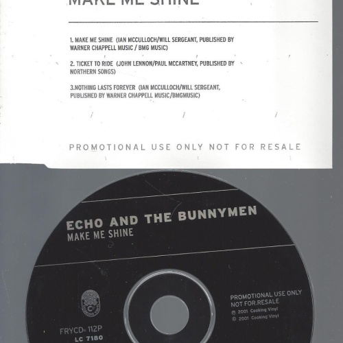 CD--ECHO & THE BUNNYMEN MAKE ME SHINE--PROMO