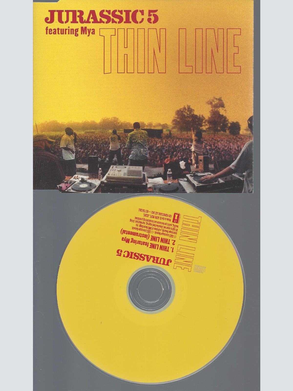 CD--JURASSIC 5 --THIN LINE  --PROMO