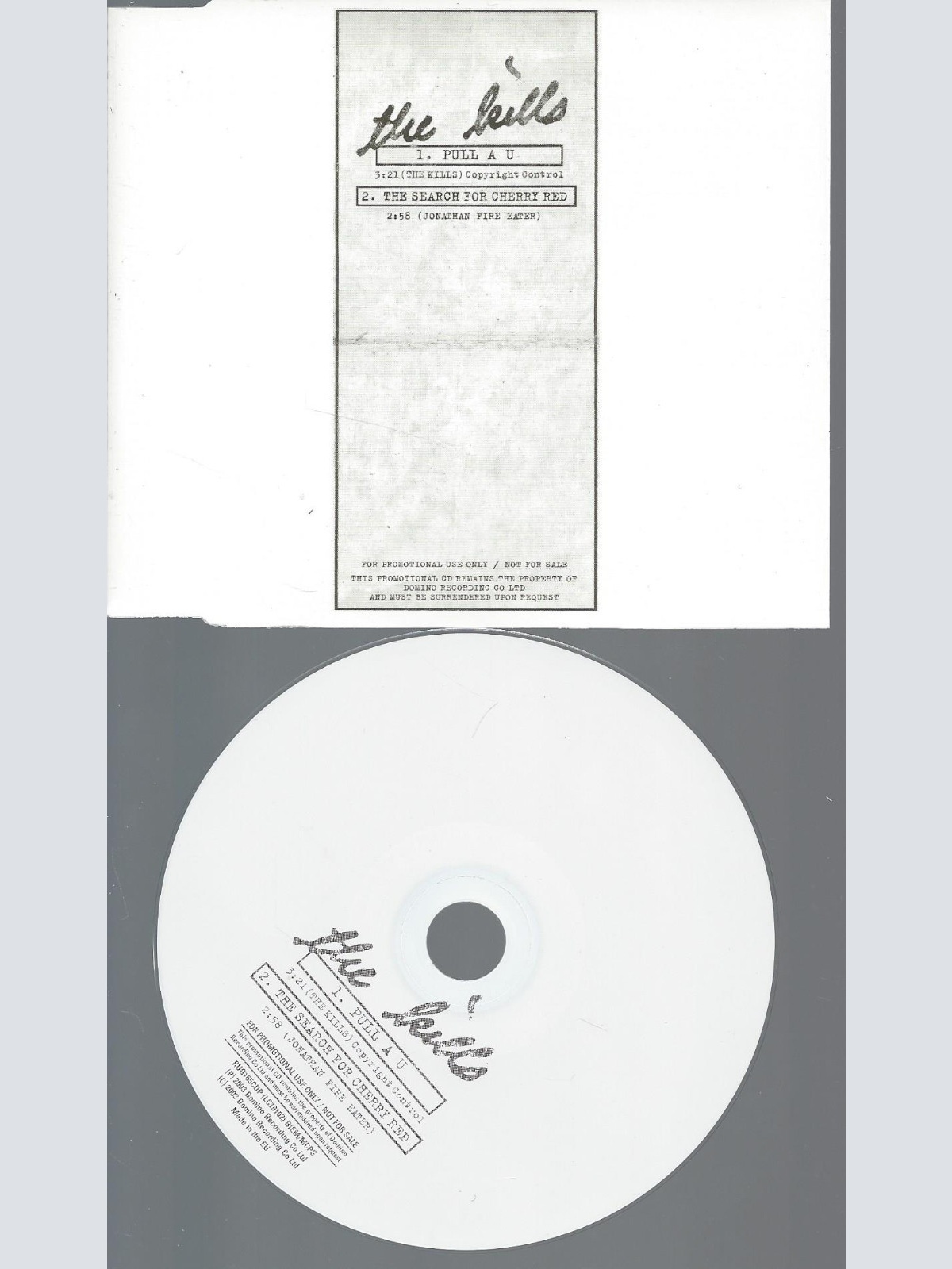 CD--THE KILLS--PULL A U  -PROMO