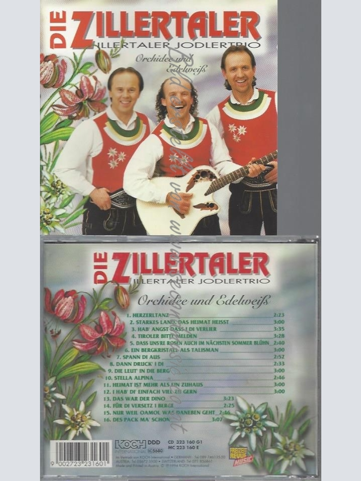 CD--DIE ZILLERTALER--ORCHIDEE UND EDELWEISS