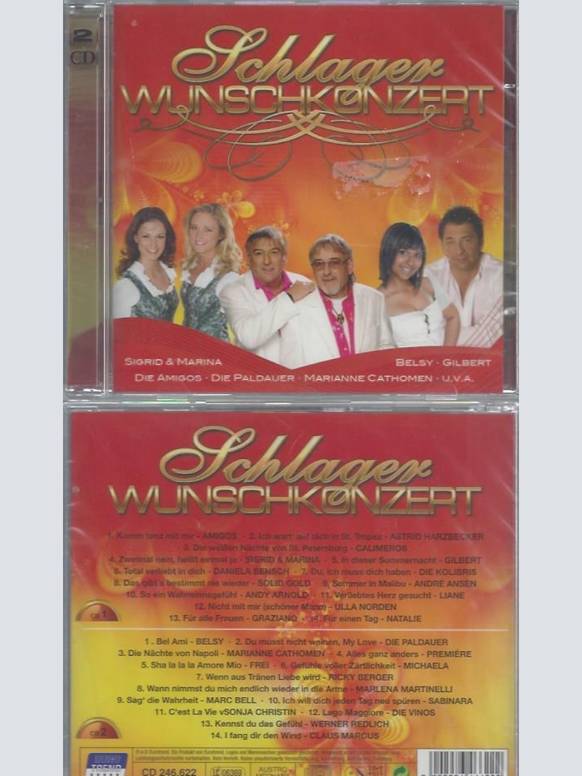 CD--VARIOUS--SCHLAGER WUNSCHKONZERT | DOPPEL-CD