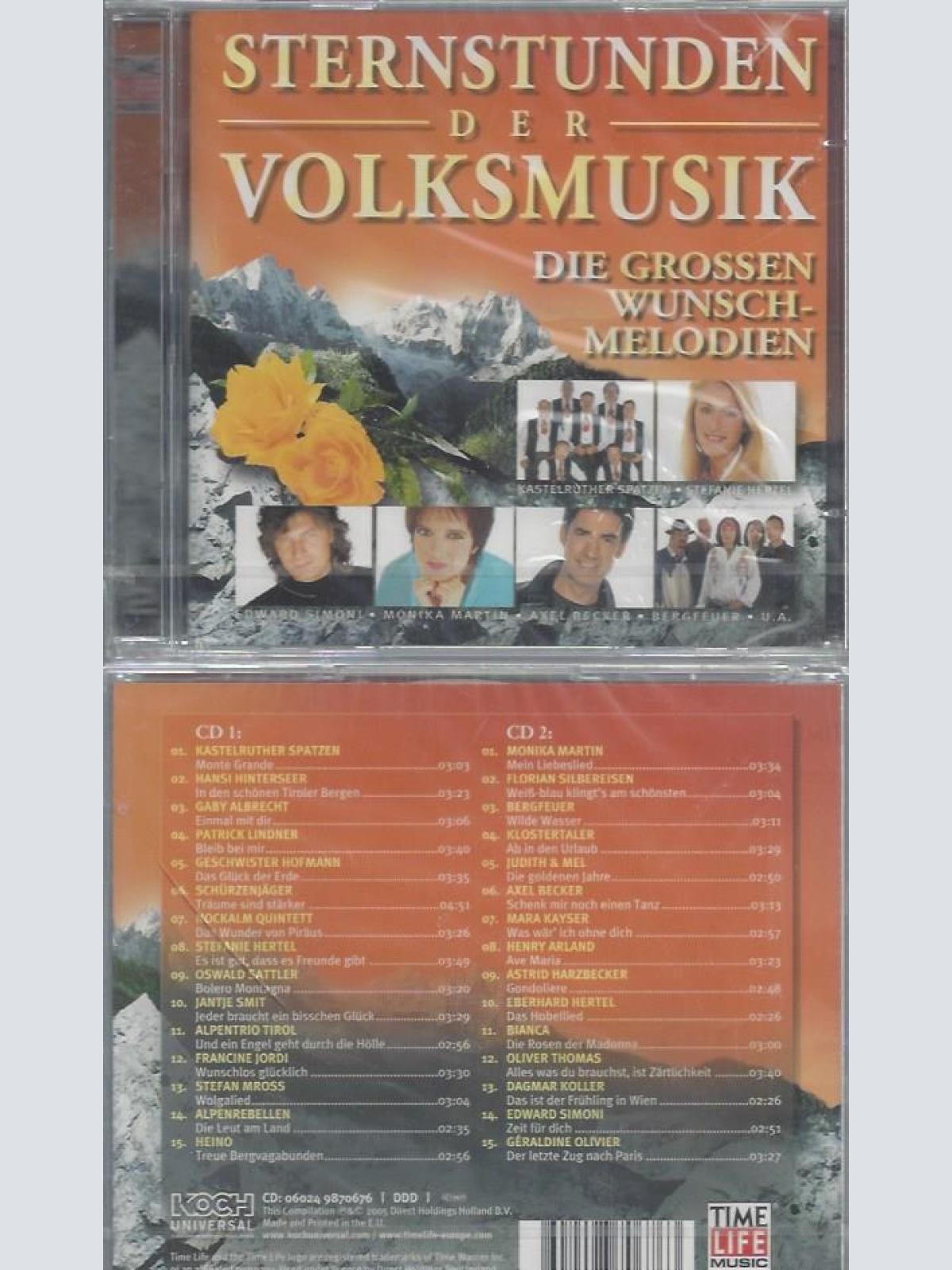 CD--VARIOUS--STERNSTUNDEN DER VOLKSMUSIK- DIE GROSSEN WUNSCHMELODIEN | DOPPEL-CD