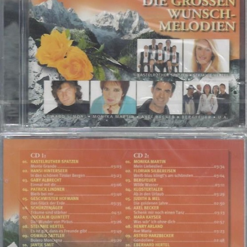 CD--VARIOUS--STERNSTUNDEN DER VOLKSMUSIK- DIE GROSSEN WUNSCHMELODIEN | DOPPEL-CD