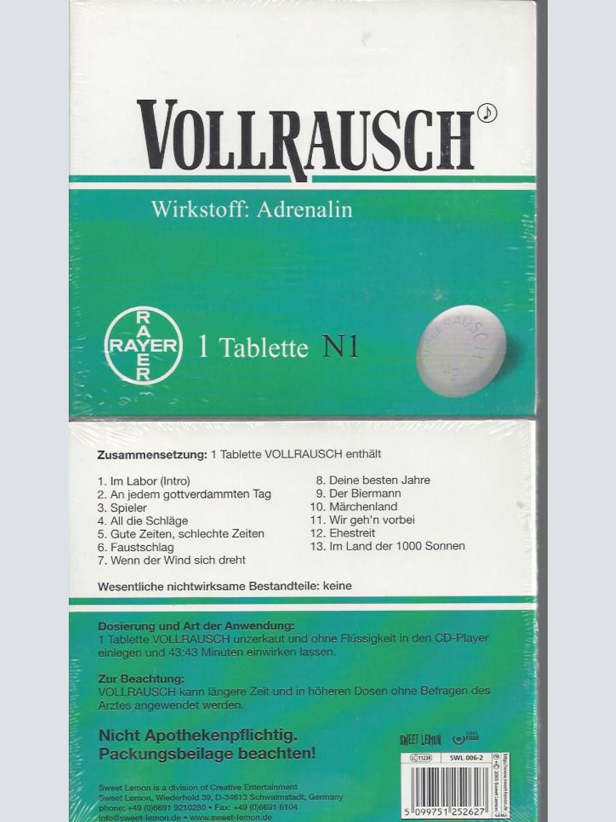 CD--VOLLRAUSCH--WIRKSTOFF ADRENALIN