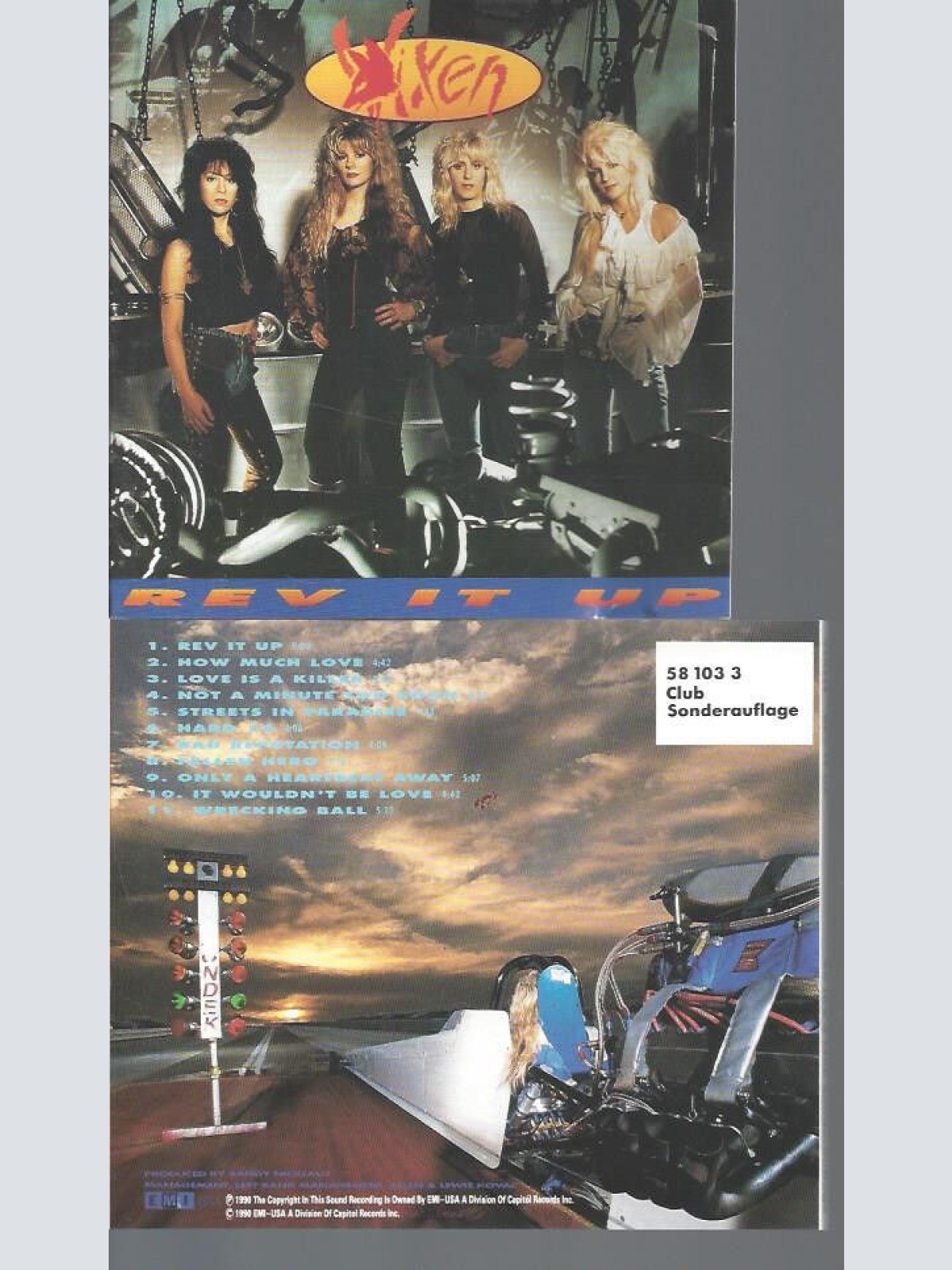 CD--VIXEN REV IT UP--CLUB SONDERAUFLAGE 1990