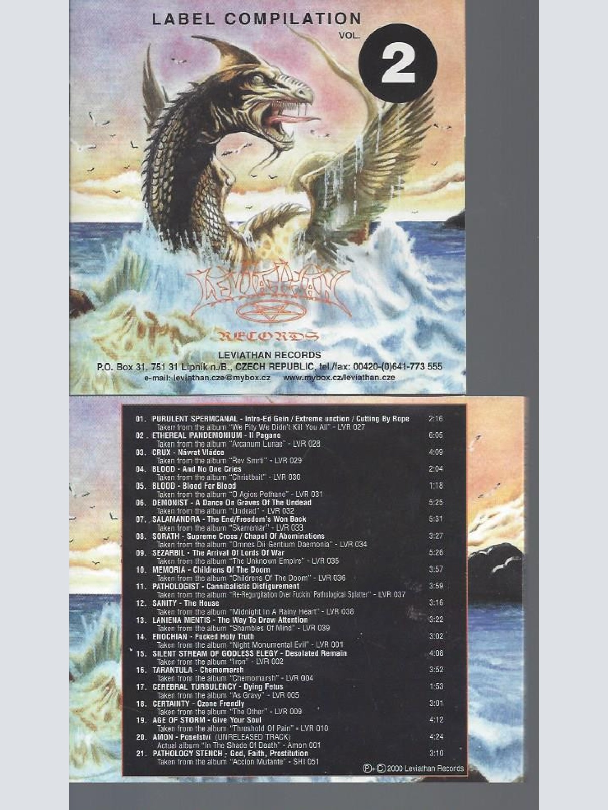 CD-LEVIATHAN RECORDS LABEL COMPILATION VOL 2-BLOOD-DEMONIST-AMON-SANITY-SORATH