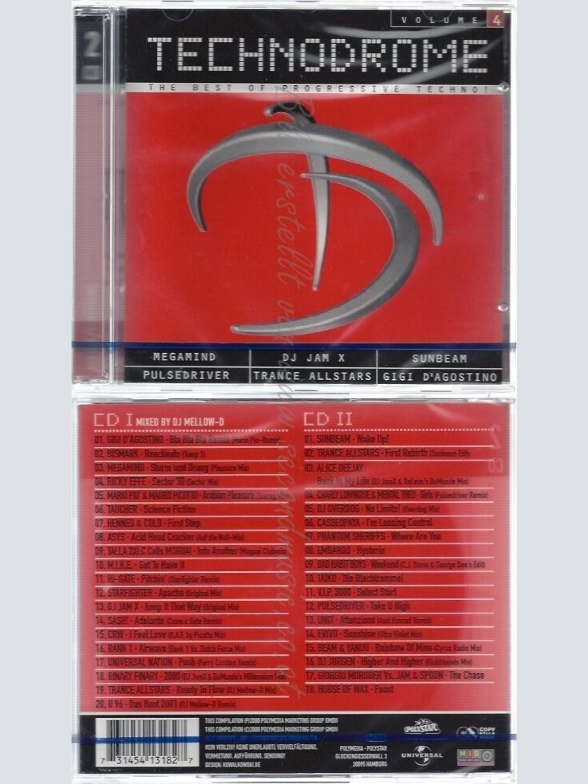 CD--NM-SEALED-VARIOUS -2000- - DOPPEL-CD -- TECHNODROME VOL.4