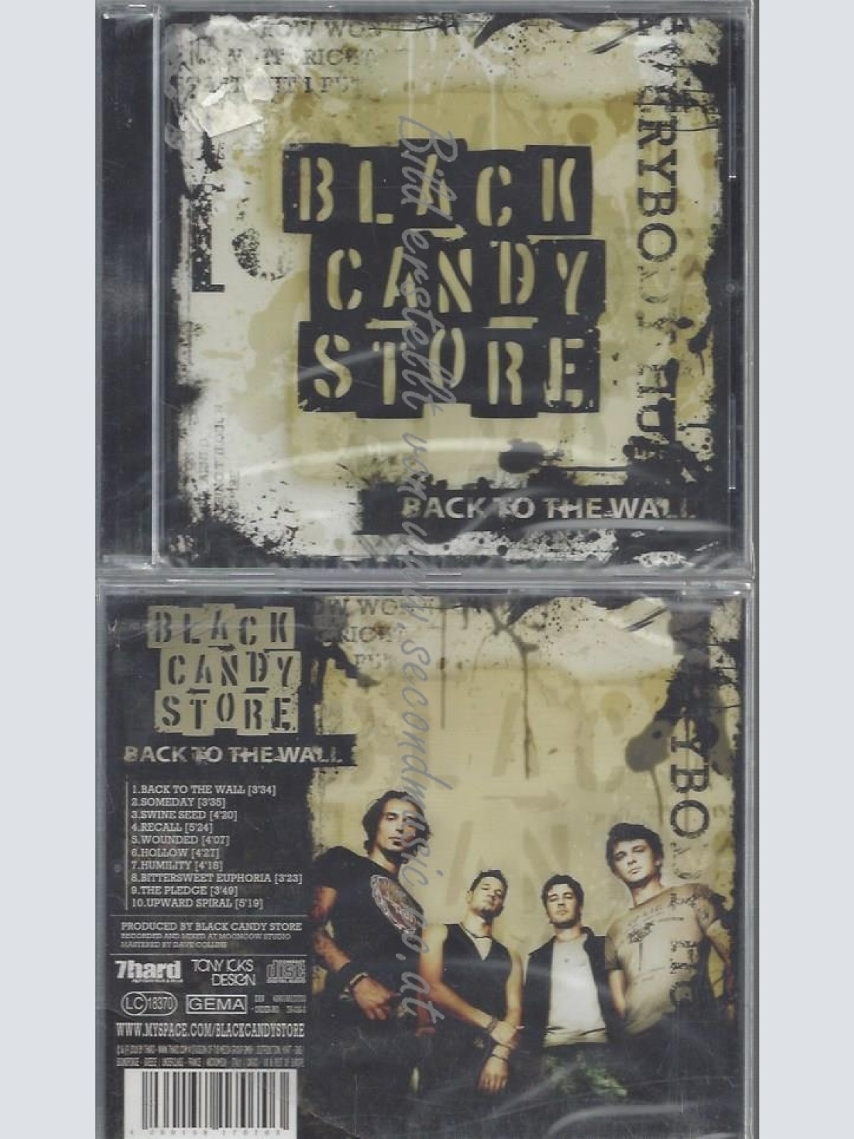CD--BLACK CANDY STORE--BACK TO THE WALL