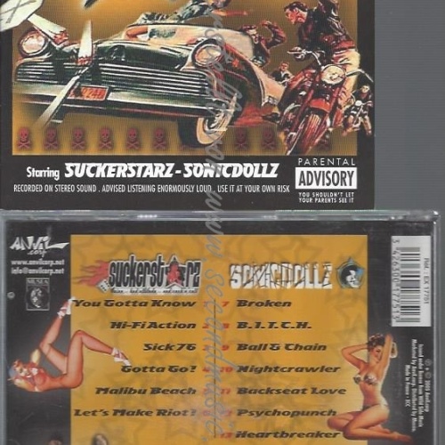 CD--SUCKERSTARZ VS SONICDOLLZ--ROCK N ROLL RIOT