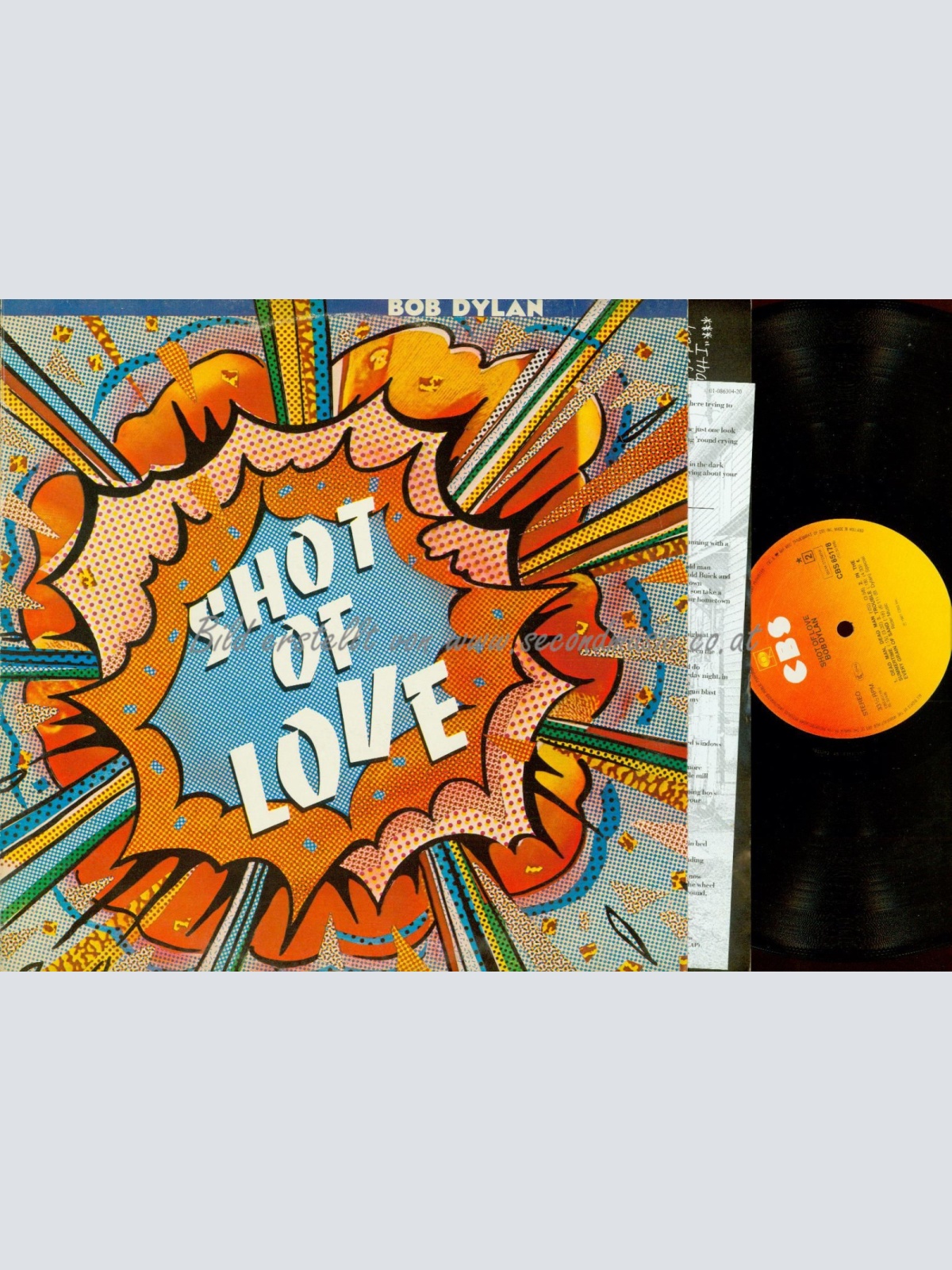LP-BOB DYLAN SHOT OF LOVE  NL CBS 85178