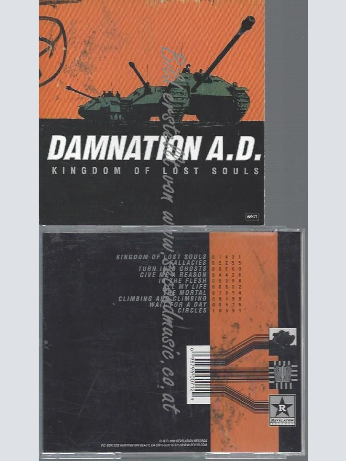 CD--DAMNATION A.D.--KINGDOM OF THE LOST SOULS