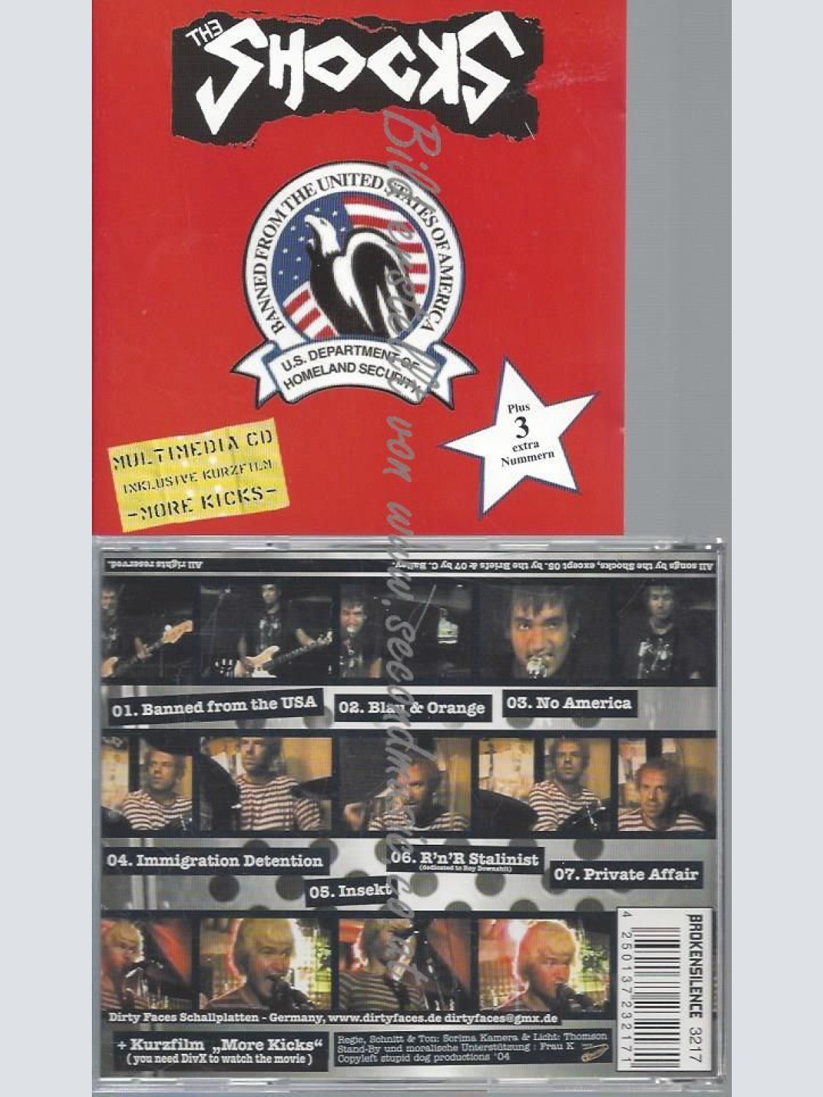 CD--THE SHOCKS--BANNED FROM THE USA -EP+VIDEO- | EP