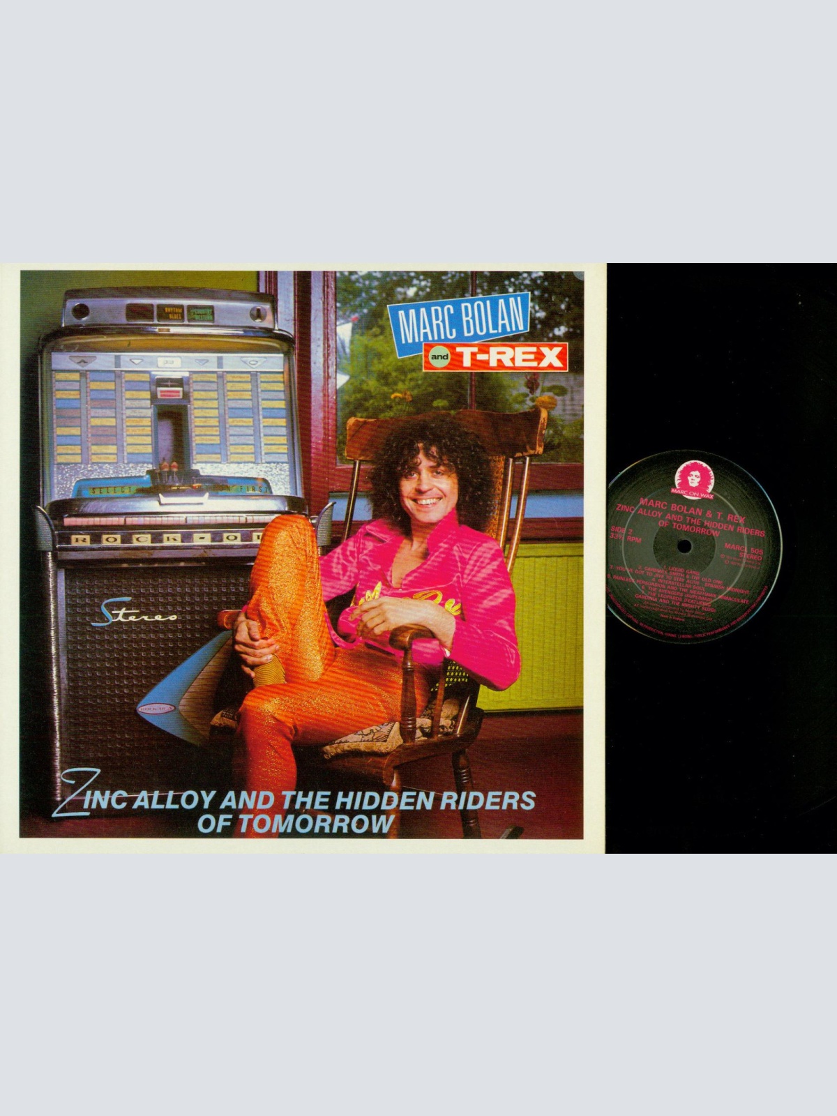 LP- Marc Bolan and T-Rex  Zinc Alloy And The Hidden Riders Of Tomorrow//FOC/UK