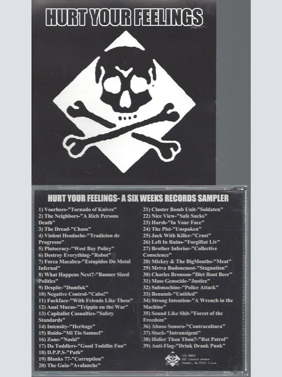 CD--Hurt Your Feelings - Six Weeks Records Sampler