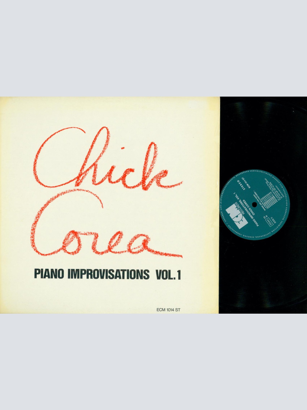LP-  Chick Corea – Piano Improvisations Vol. 1 // ECM GREEN 1014 ST GERMANY 197