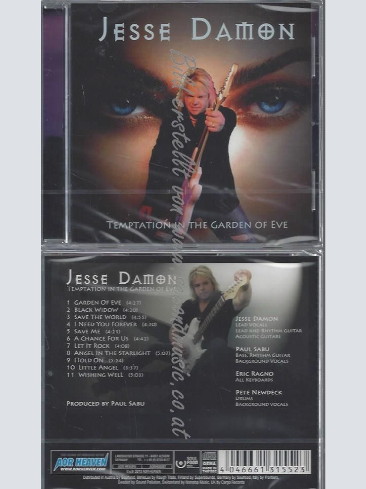 CD--Temptation in the Garden of Eve //  Jesse Damon