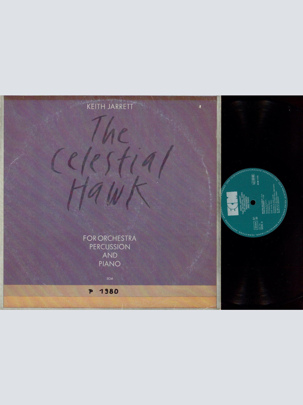 LP-- Keith Jarrett – The Celestial Hawk - For Orchestra, Percussion And Piano /