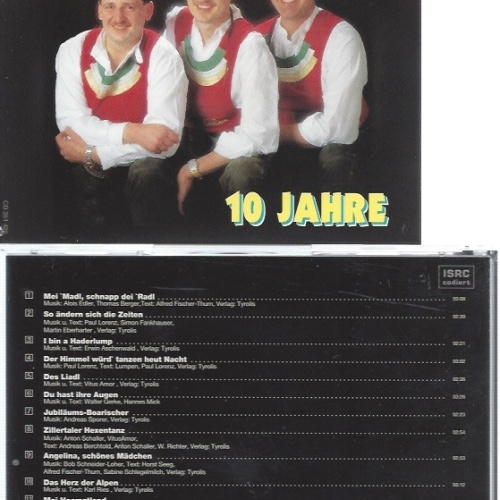 CD--ZILLERTALER HADERLUMPEN -1997- -- 10 JAHRE