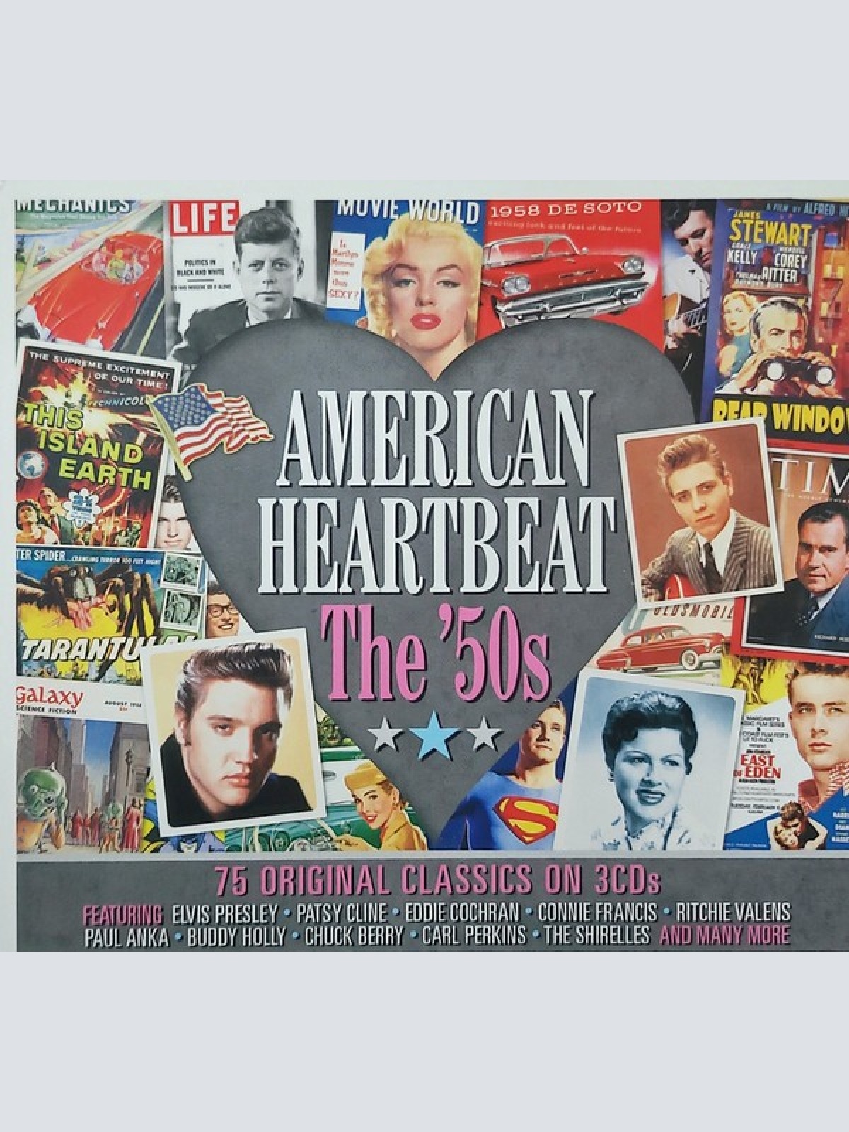 3xCD, Comp Various - American Heartbeat The '50s