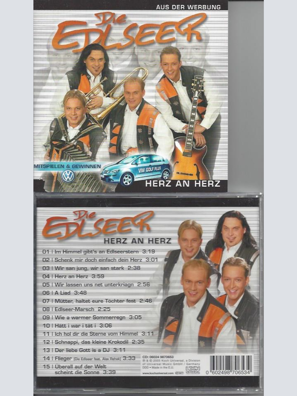 CD--DIE EDLSEER --HERZ AN HERZ --NEU ---