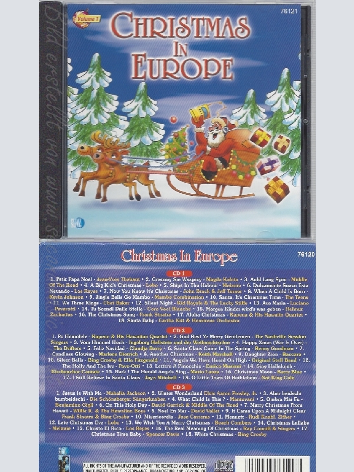 CD--VARIOUS -- --3CD SET -- CHRISTMAS IN  EUROPE