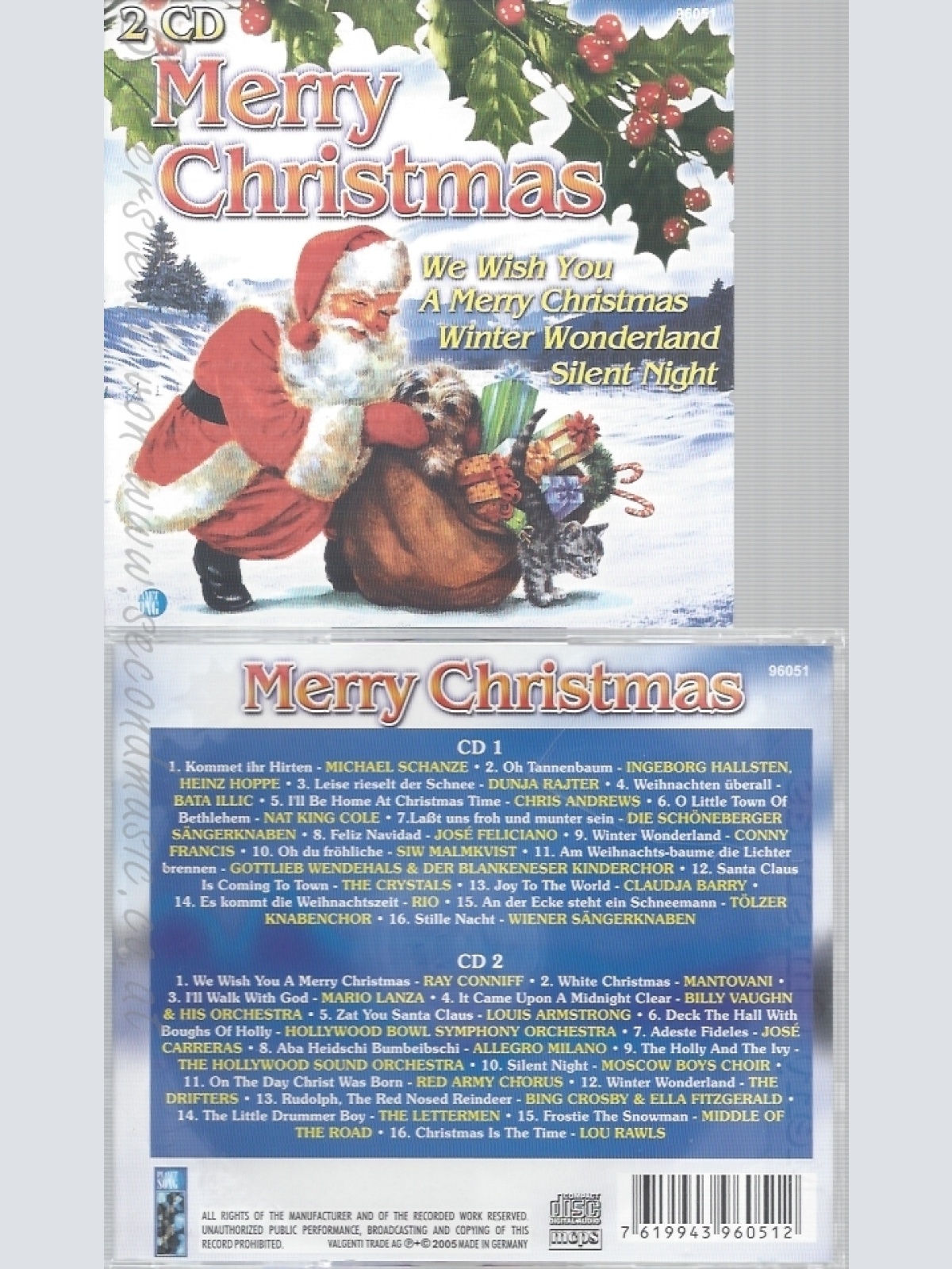 CD--VARIOUS UND DIVERSE INTERPRETEN -- --2CD -- MERRY CHRISTMAS - 2 CD