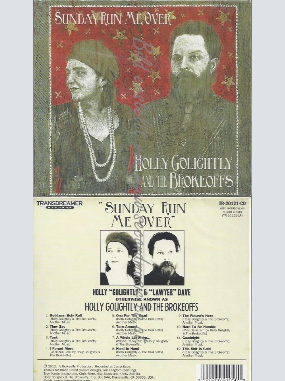 CD--GOLIGHTLY,HOLLY AND THE BROKEOFFS--SUNDAY RUN ME OVER