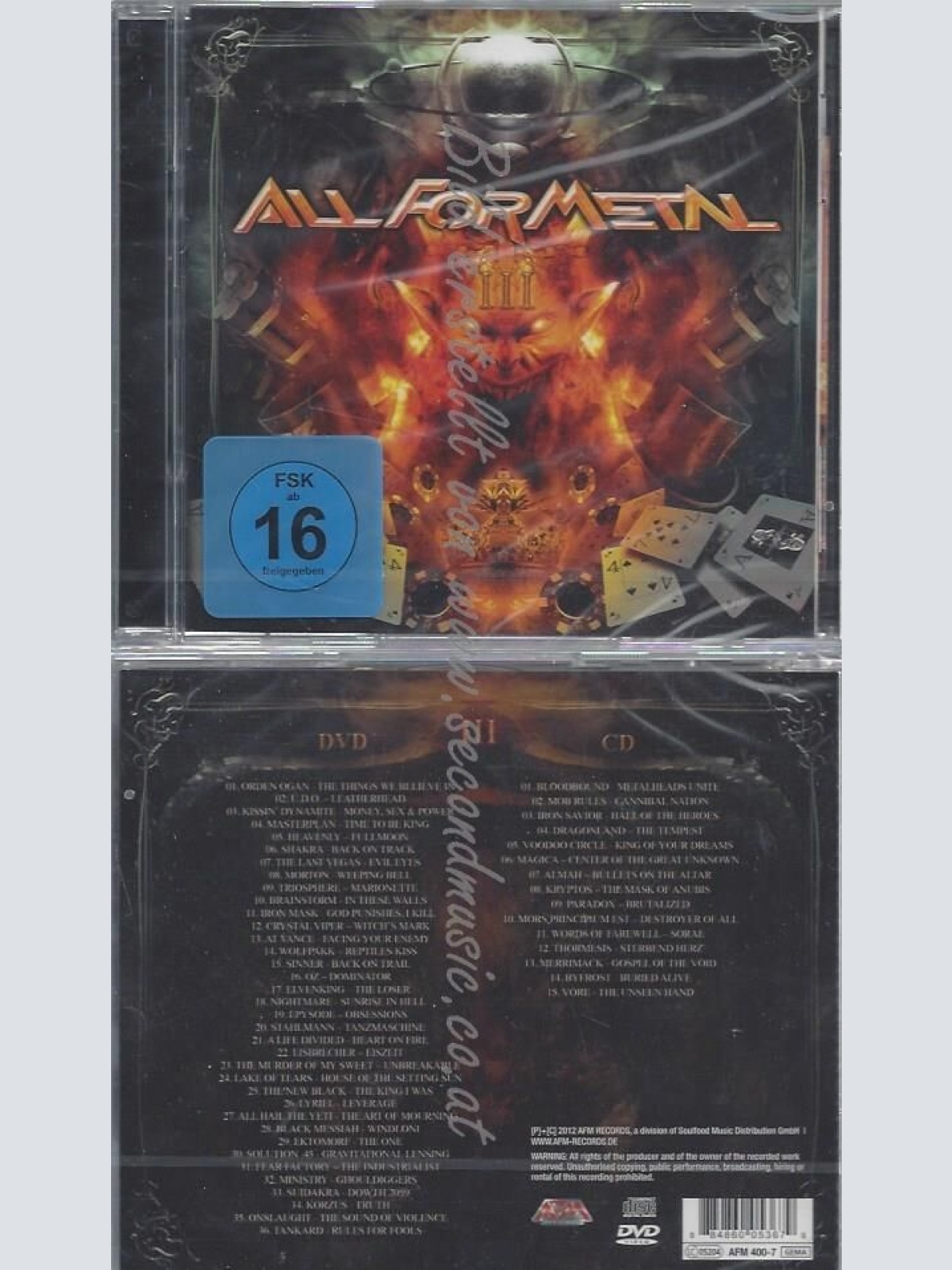 CD--VARIOUS--ALL FOR METAL-VOL.3 | CD+DVD