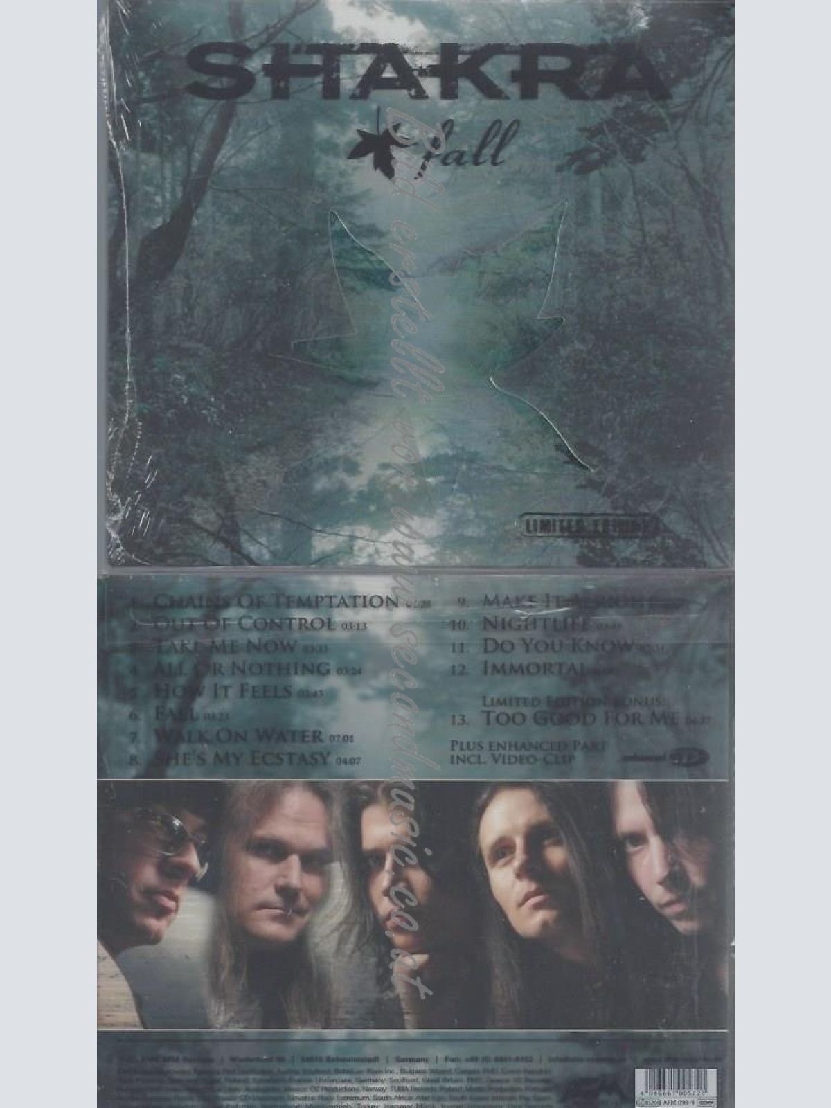CD--SHAKRA--FALL,LTD | LIMITED EDITION