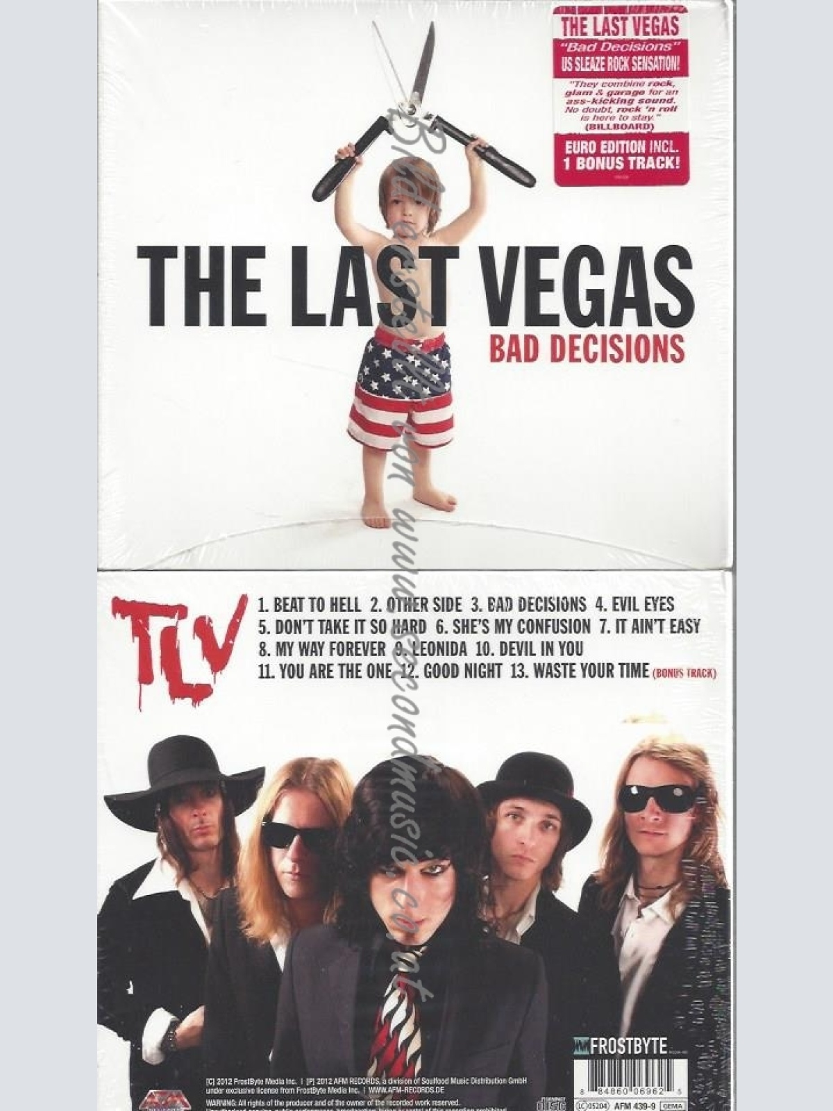 CD--THE LAST VEGAS--BAD DECISIONS