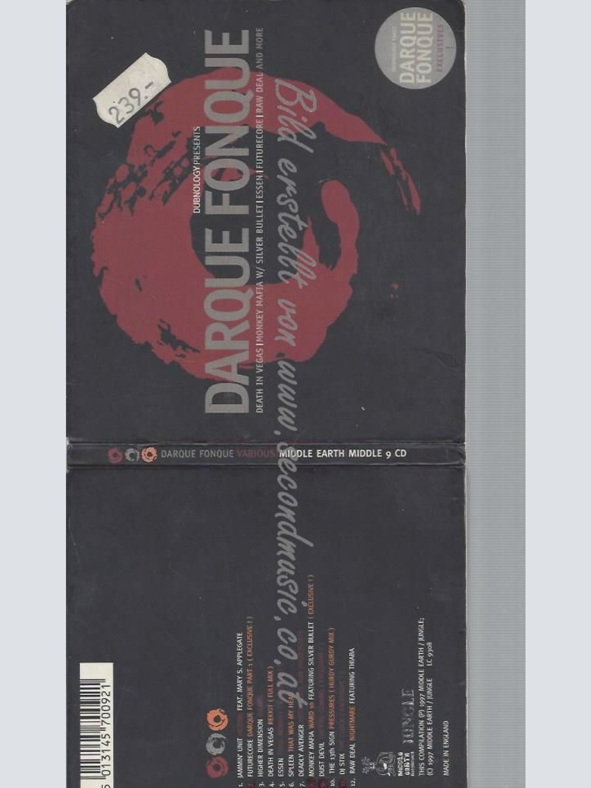 CD--VARIOUS--DARQUE FONQUE-DUBNOLOGY