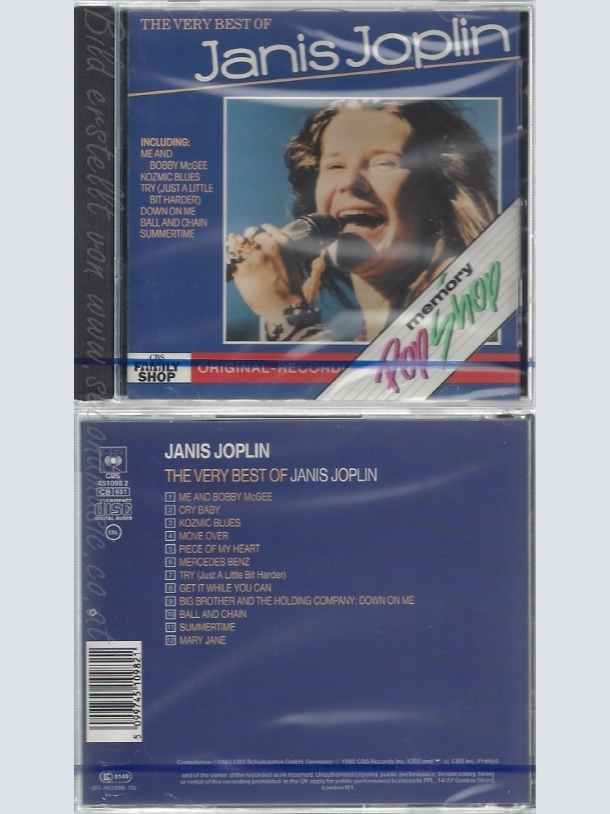 CD--NM-SEALED-JANIS JOPLIN -1989- -- BEST OF JANIS JOPLIN,THE VERY