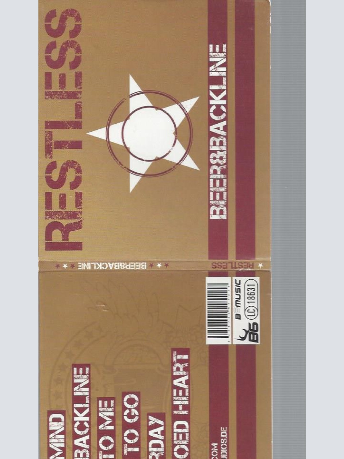 CD--RESTLESS BEER & BACKLINE